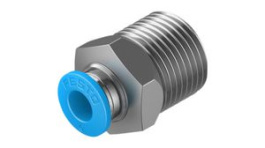 QS-3/8-6, Push-In Fitting, 24.5mm, Compressed Air, QS, Festo