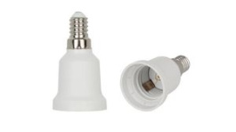 8714681449271, Adaptor / Lamp Holder E14/E27, Plastic, White, Bailey