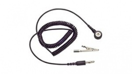5534, ESD Spiral Cable, 1.83m, 4 mm / Banana, Pomona