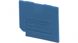 1414022, D-MBK 2,5/E BU End plate, Blue, Phoenix Contact