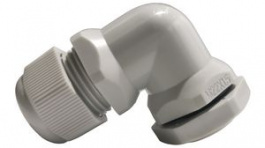 RND 465-00874, Bend Cable Gland, M22 x 1.5, Polyamide, Grey, IP68, RND Components