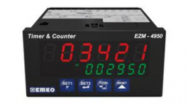 EZM-4950.1.00.2.0/01.01/0.0.0.0, Multifunction Counter, 92x46mm, 240V, 10kHz, LED, 7-Segment, 13mm, 6 Digits, EMKO Elektronik A.S.