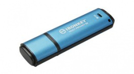 IKVP50/8GB, USB Stick, IronKey Vault Privacy 50, 8GB, USB 3.1, Blue, Kingston