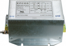 B84143-A50-R, Сетевой фильтр, 3-фазный 50 A 440 VAC, TDK-Epcos