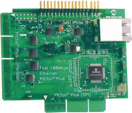 AC164132, Дочерняя плата PICtail Plus 100Mbps Ethernet, Microchip