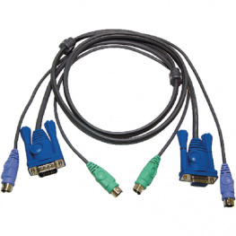 2L-5003P/C, Комбинированный KVM-кабель VGA – PS/2 3 m, Aten