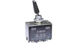 S822D, Toggle Switch ON-ON 2CO, NKK Switches (NIKKAI, Nihon)
