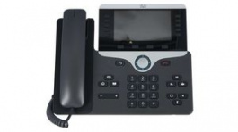 CP-8811-3PCC-K9=, IP Telephone with Multiplatform Phone Firmware, 2x RJ45/RJ9, Black, Cisco Systems