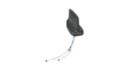 1399.99.0129, Vehicle Rooftop Antenna, 2G/3G/4G/GPS, Male SMA/Male TNC, IP68/IP69, Screw, Huber+Suhner