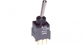 B22AP, Subminiature Toggle Switch ON-ON 2CO IP65, NKK Switches (NIKKAI, Nihon)