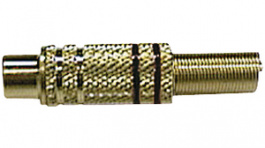 11659 CKG 7 B, Female cable connector gold black, Tsay-E