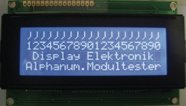 DEM 20485 SBH-PW-N, ЖК-точечная матрица 4.75 mm 4 x 20, Display Elektronik