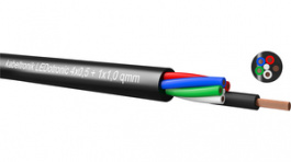 LEDotronic 4x0,5+1x1,0qmm sw, Control cable   4  x0.50 mm2 (1 x 1.00 mm2) unshielded, Kabeltronik