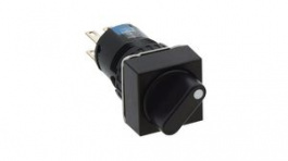 AS6Q-3Y2P, Rotary Switch 2-Pole 3-Pos 45° Panel Mount, IDEC