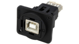 CP30207NX, USB Adapter in XLR Housing 1 x USB 2.0 B, 1 x USB 2.0 A, Cliff