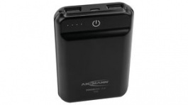 1700-0091, Powerbank 10.8 Mini 10Ah 2A 2x USB-A Socket Black, Ansmann