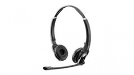 1000537, Headset, IMPACT DW, Stereo, On-Ear, 6.8kHz, Wireless/DECT, Black / Silver, Sennheiser
