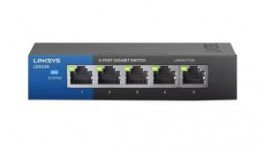 LGS105-EU, Ethernet Switch, RJ45 Ports 5, 1Gbps, Unmanaged, BELKIN