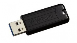 49317, USB Stick, PinStripe, 32GB, USB 3.0, Black, Verbatim