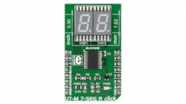 MIKROE-2746, UT-M 7-SEG R Click 7-Segment Red LED Display Module 5V, MikroElektronika