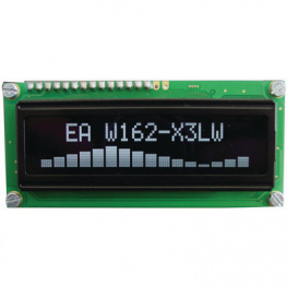 EA W162-X3LW, Дисплей на органических светодиодах с точечной матрицей 5.5 mm 2 x 16, Electronic Assembly