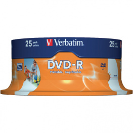 43538, DVD-R 4.7 GB Spindle for 25, Verbatim
