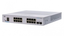 CBS250-16T-2G-EU, Ethernet Switch, RJ45 Ports 16, 1Gbps, Managed, Cisco Systems