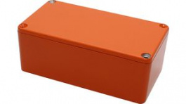 1590BSOR, Diecast Stomp Box, Aluminium, Orange, 60 x 112 x 38 mm, Hammond
