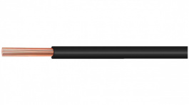 H07V2-K 1,5 MM? BLACK, Stranded wire, 1.50 mm?, black Copper bare PVC, NKT