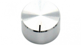 RND 210-00346, Aluminium Knob, silver, 4.0 mm shaft, RND Components