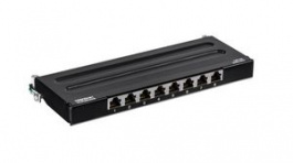 TC-P08C6AS, Shielded Wall Mount Patch Panel, Cat6a, 8 Ports, Trendnet