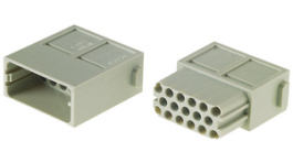 09140173001, Connector Han,10 A,250 V,Pole no.-17,Gender of contacts-Male, Harting