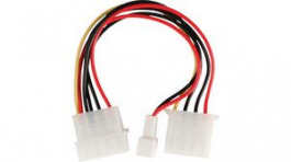 CCGP74030VA015, Internal Power Cable Molex Male - Molex Female + 3-Pin Fan Power 150mm Multicolo, Nedis (HQ)