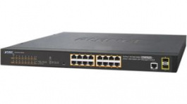 GS-4210-16P2S, Network Switch, 16x 10/100/1000 PoE 2x SFP 16 Managed, Planet