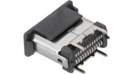 632722110112, SMT 3.1 USB-C Vertical Receptacle, 1mm PCB Thickness, WR-COM, WURTH Elektronik