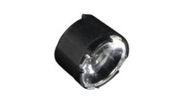 FP16607_LISA3CSP-RS-PIN, Lens Assembly, Black / Clear, 10 x 7.2mm, Round, 15°, LEDIL