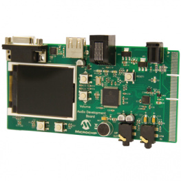 DM330016, Отладочная плата Audio Development Board для dsPIC33E, Microchip
