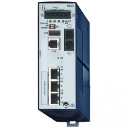 RS20-0400M2T1SDAE, Industrial Ethernet Switch 3x 10/100 RJ45 1x SC (multi-mode), Hirschmann
