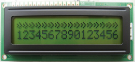 DEM 16216 SYH-LY-CYR22, ЖК-точечная матрица 5.55 mm 2 x 16, Display Elektronik