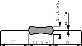 RSMF2TB 0R18 G PB-FREE, Резистор с метал. 0.18 Ω 2 W ± 2 %, Akane Ohm
