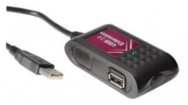 12.99.1089, USB 2.0 Extender Cable USB A Plug - 2x USB A Socket 5m Black, Value