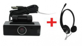 BUNDLE - 715-00006 + 745-00002, USB Webcam 1080P + Bluetooth Headset with Boom Mic, RND Lab