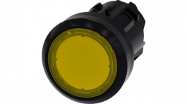 3SU1001-0AB30-0AA0, SIRIUS ACT Illuminated Push-Button front element Plastic, yellow, Siemens