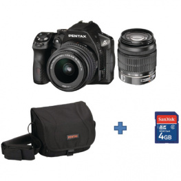 1564501, Камера K-30 Promo Kit 18...55 mm + 50...200 mm черный, Pentax