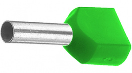 H16.0/29 ZH GN - 9037360000 [50 шт], Twin entry ferrule 16 mm2 green 29 mm pack of 50 pieces, Weidmuller