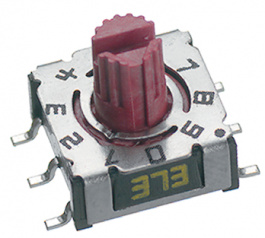 P36SMT-303, Кодирующие переключатели на ПП HEX 3+3, Hartmann