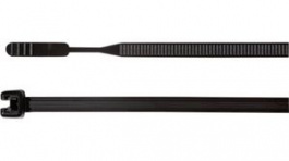 109-00030, Cable Tie with Open Head 105x2.6mm 80N Polyamide 6.6 Black, HellermannTyton