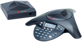 SOUNDSTATION 2W EX, Wireless Conference Telephone with Connection for Ext. Mic., Polycom
