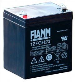 12FGH23, Свинцово-кислотная батарея 12 V 5 Ah, FIAMM