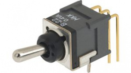 B22JH, Subminiature Toggle Switch ON-ON 2CO, NKK Switches (NIKKAI, Nihon)